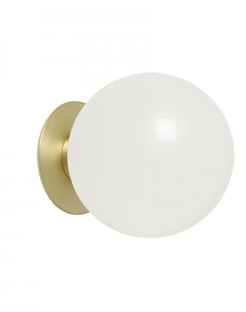 Mezzo Flush Ceiling Wall Light Large Satin Brass