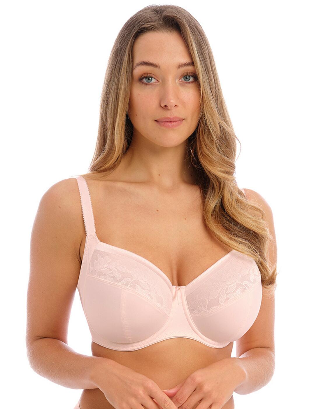 The popular Illusion collection by Fantasie is an everyday favourite in so many women's lingerie drawers. This elegant bra has flat floral lace which adds a feminine look whilst also ensuring a smooth finish for reduced visibility. The side support and 3 piece cup design create forward projection and support without uncomfortable padding. Underwiring offers added support and the adjustable shoulder straps ensure an individual fit. Complete the look with matching coordinates from the Illusion collection by Fantasie.  Flat floral lace 3-section cup design Full cup coverage Underwired for support Side support design Fully adjustable shoulder straps Padded hook and eye closure Country of origin: Indonesia Composition: 85% Polyamide &pipe; 15% Elastane Listed in UK sizes  58433-102794-1341172 2982 Side Support Bra