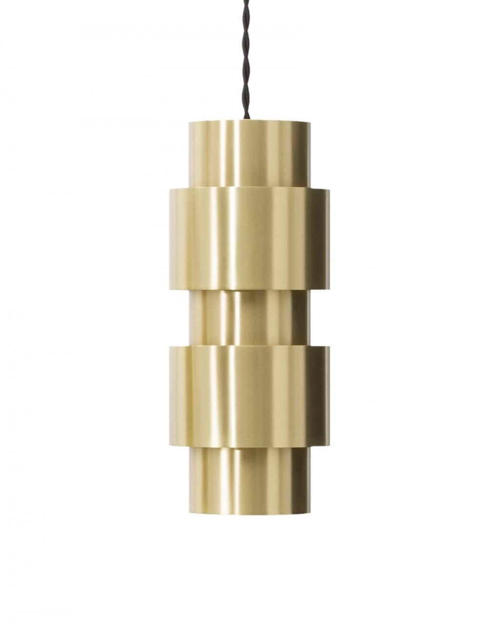 Cto Lighting Ring Pendant Bronze And Satin Brass With Black Silk Braided Flex 200cm Designer Pendant Lighting