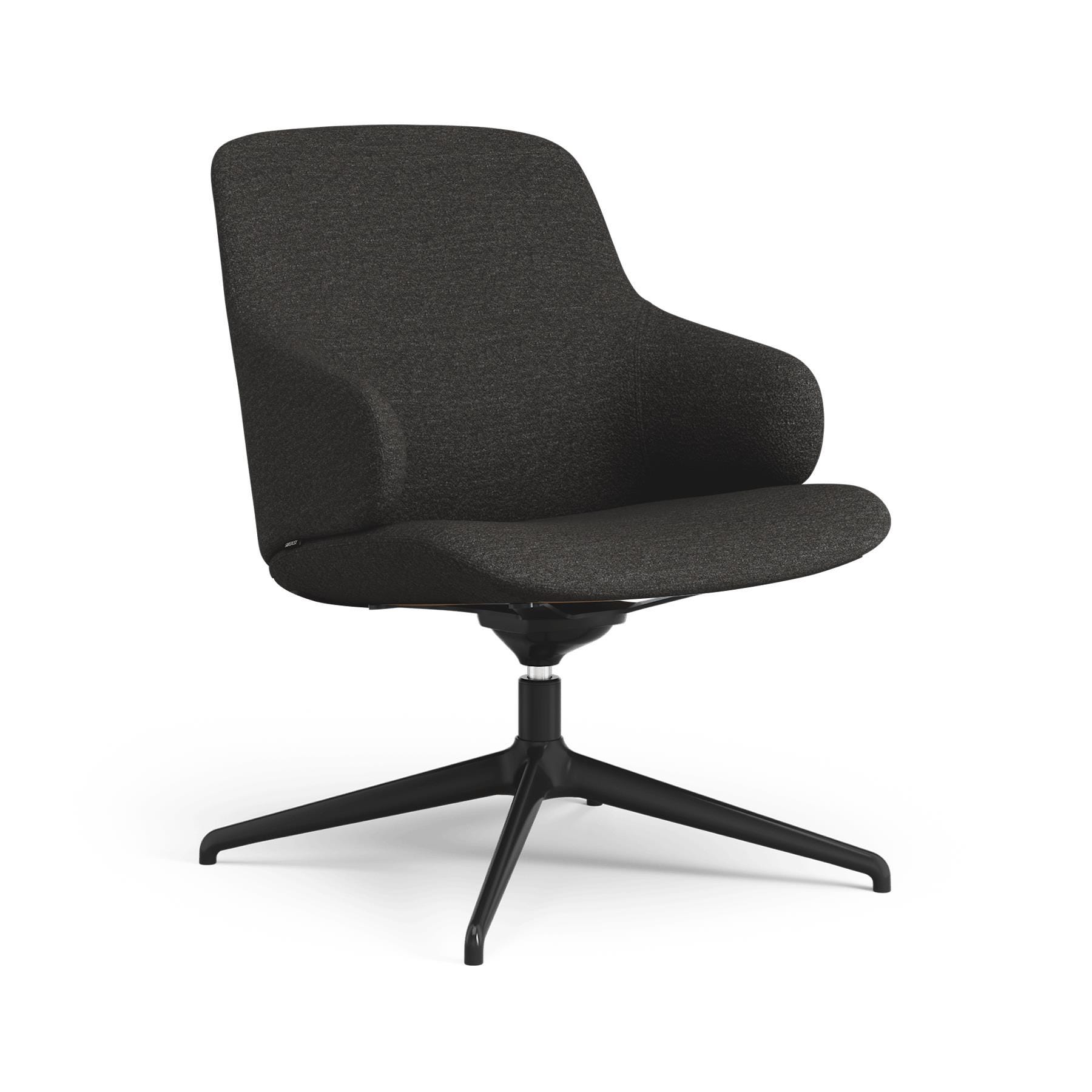Swedese Amstelle Easy Chair Swivel Black Laquered Aluminium Barnum 13 Designer Furniture From Holloways Of Ludlow