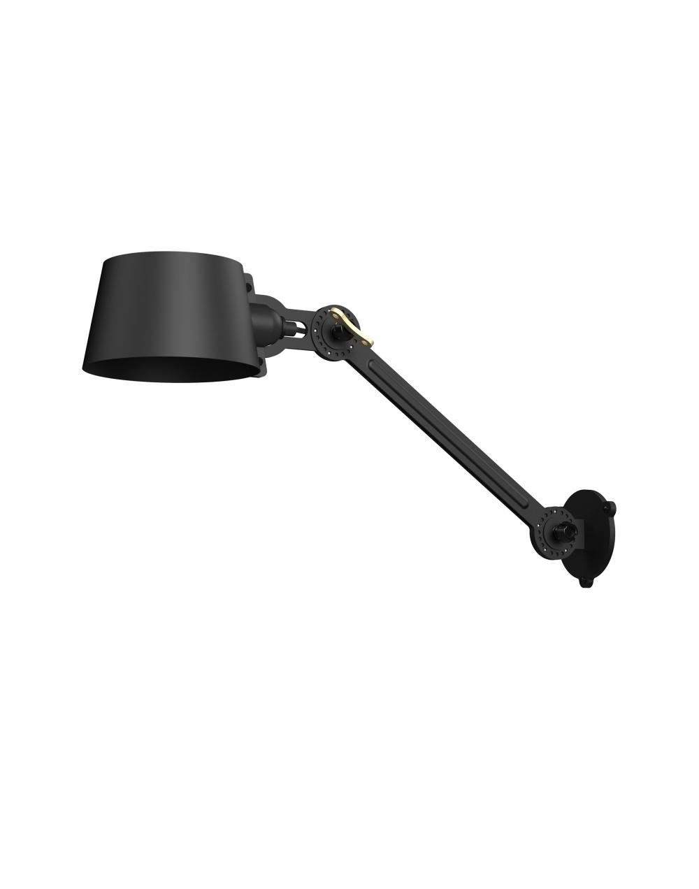 Bolt Wall Lamp Side Fit Smokey Black With Cable Switch And Plug