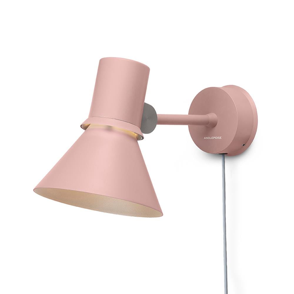 Anglepoise Type 80 Wall Light Plug Switch And Cable Rose Pink Wall Lighting