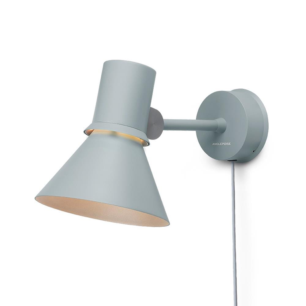 Anglepoise Type 80 Wall Light Plug Switch And Cable Grey Mist Wall Lighting