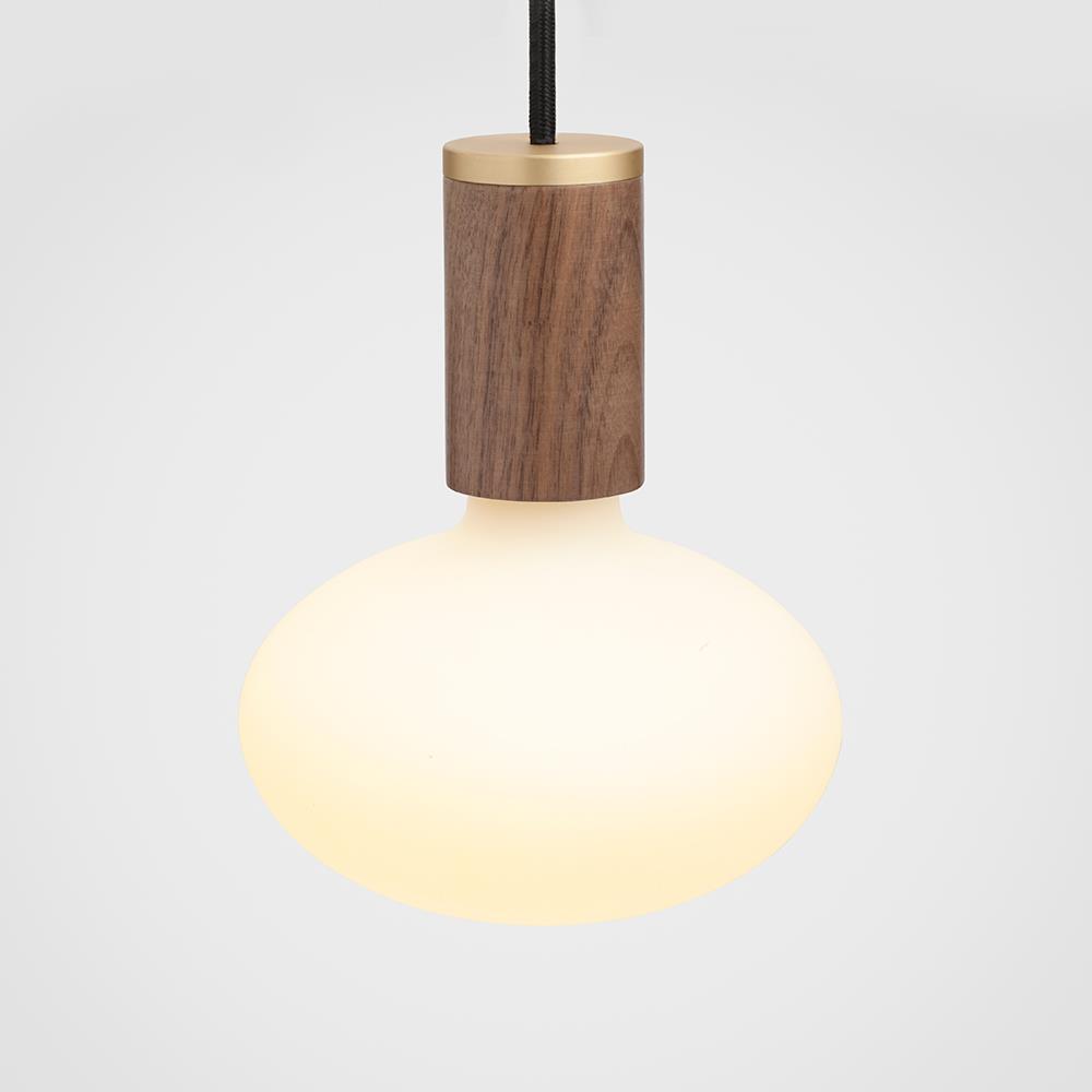 Tala Knuckle Pendant Walnut Dark Wood Designer Pendant Lighting