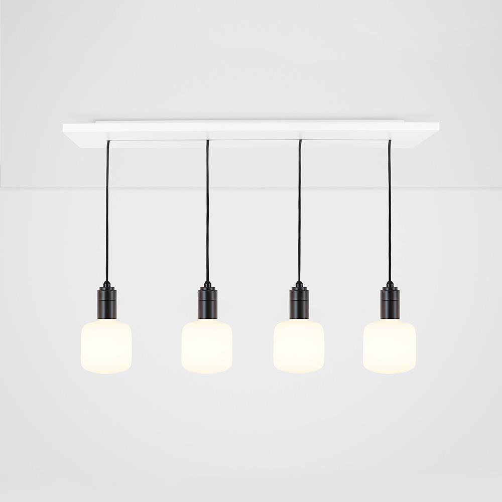 Tala Multiple Pendant With Oblo Bulbs Black Designer Pendant Lighting