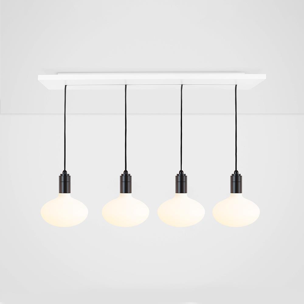 Tala Multiple Pendant With Oval Bulbs Black Designer Pendant Lighting