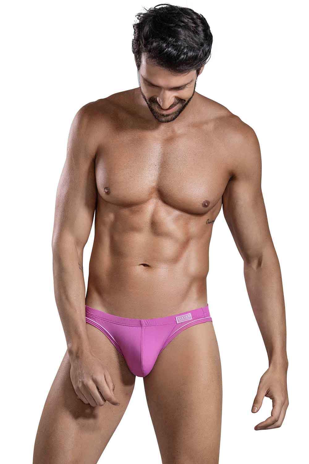 Clever Moda Mirage Piping Brief men’s underwear bikini slip - shop skimpy low rise male micros with an uplifting ergonomic pouch. We ship worldwide