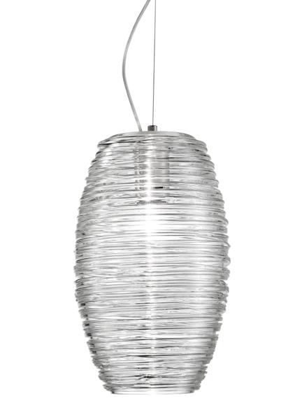 Vistosi Damasco G Pendant Crystal Clear Designer Pendant Lighting