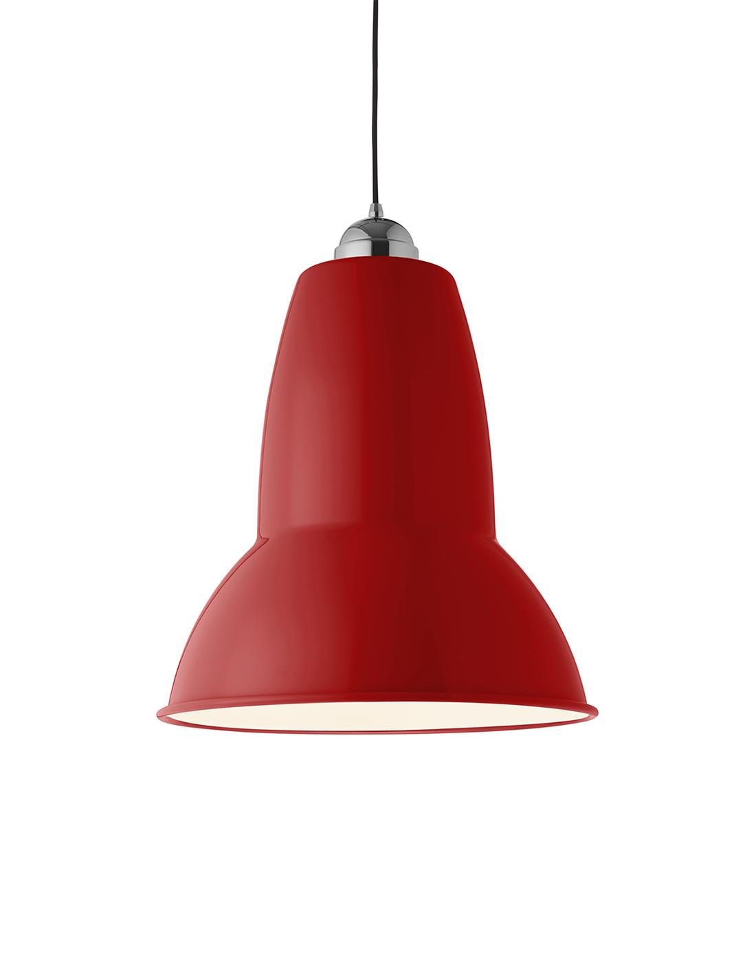 Anglepoise Giant 1227 Pendant Crimson Red Gloss Designer Pendant Lighting