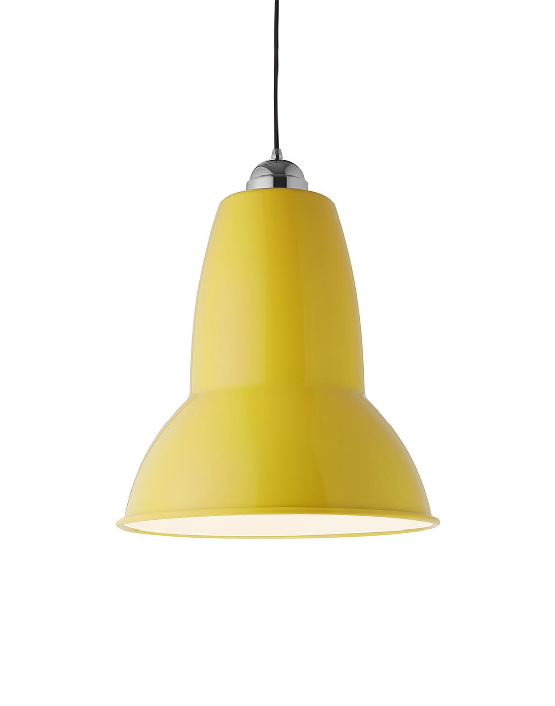 Anglepoise Giant 1227 Pendant Citrus Yellow Gloss Designer Pendant Lighting