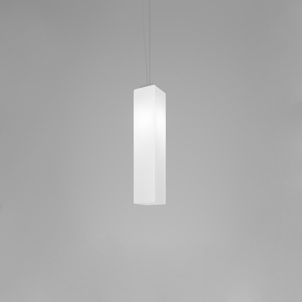 Vistosi Tubes Single Pendant Medium White Designer Pendant Lighting