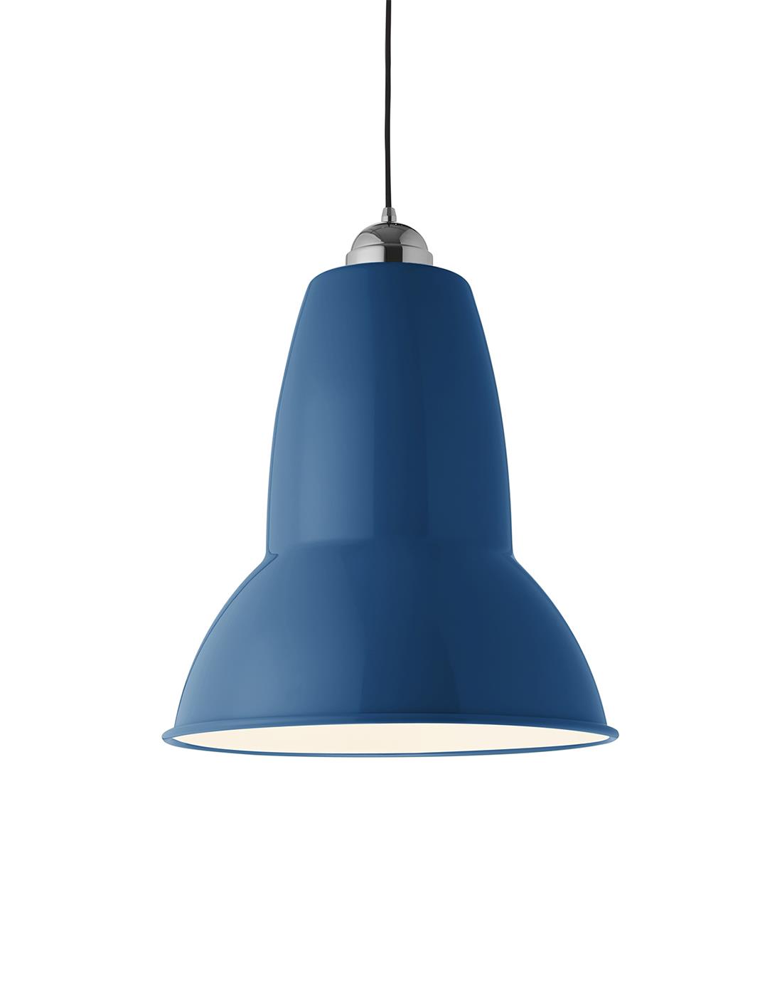 Anglepoise Giant 1227 Pendant Marine Blue Gloss Designer Pendant Lighting