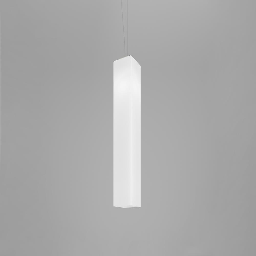 Vistosi Tubes Single Pendant Large White Designer Pendant Lighting