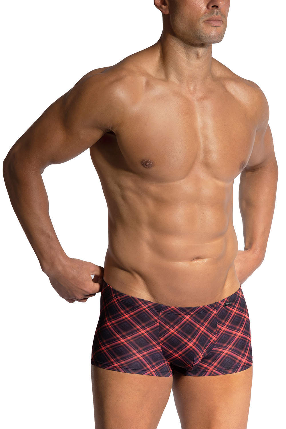 Shop Olaf Benz RED2426 Mini Pant men’s underwear boxer briefs. Subtle fit male trunk in finest silky plaid. More luxury designer gents’ shorts online
