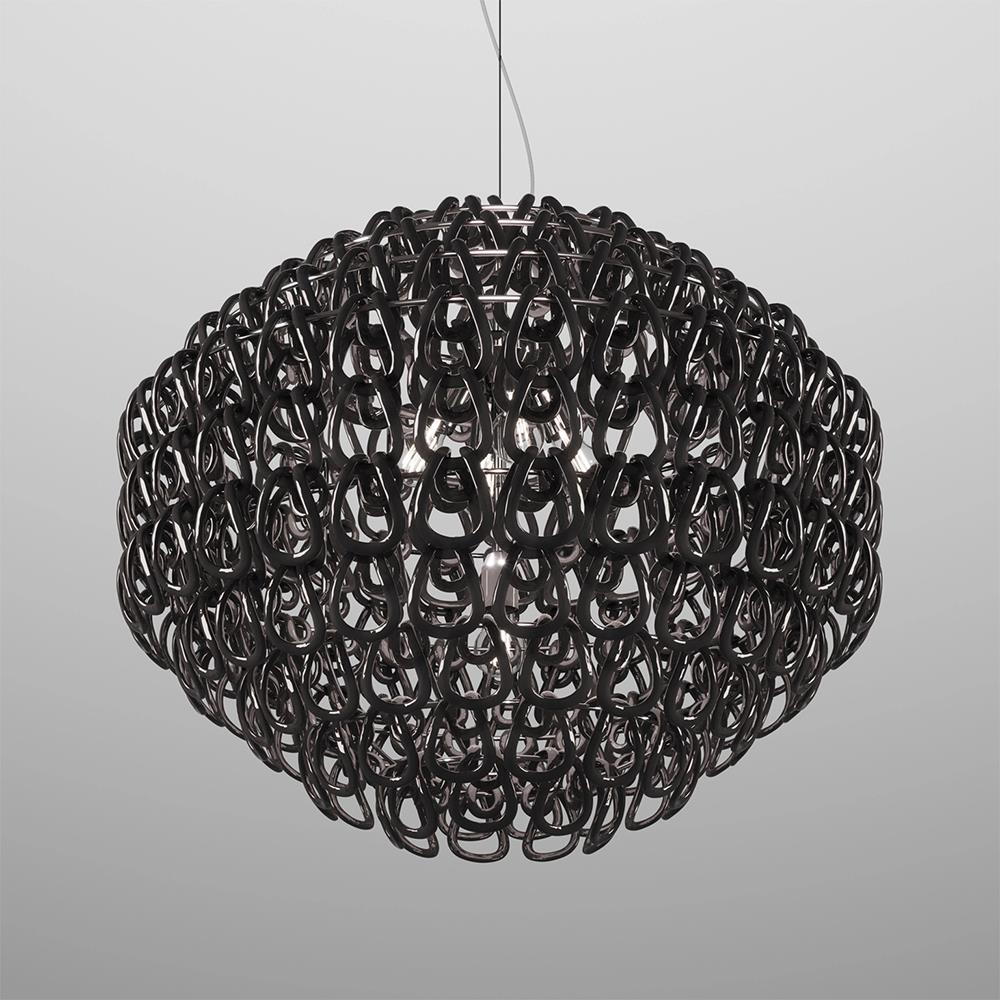 Vistosi Minigiogali Pendant 85 Black Designer Pendant Lighting