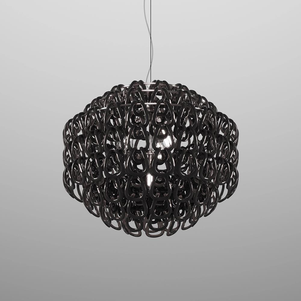 Vistosi Minigiogali Pendant 65 Black Designer Pendant Lighting