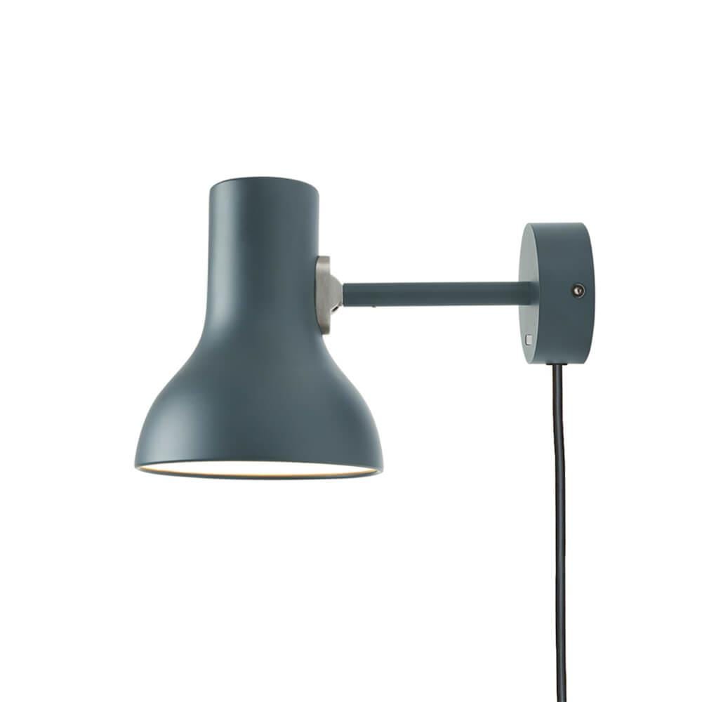 Anglepoise Type 75 Wall Light Plug Switch Cable Mini Slate Grey Wall Lighting