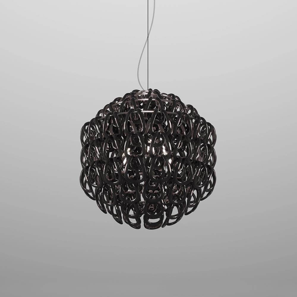 Vistosi Minigiogali Pendant 50 Black Designer Pendant Lighting