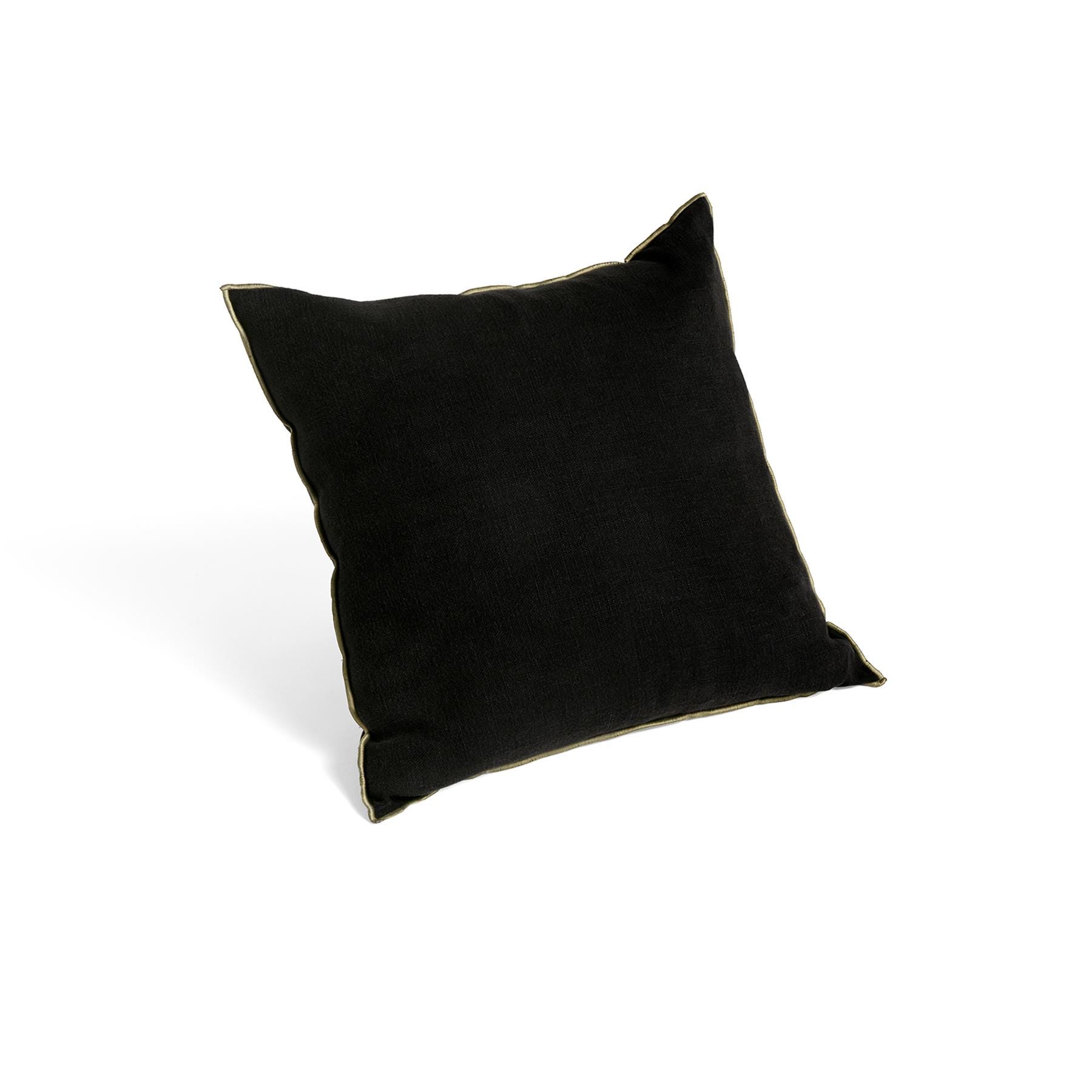 Hay Outline Cushion Black Linen And Cotton