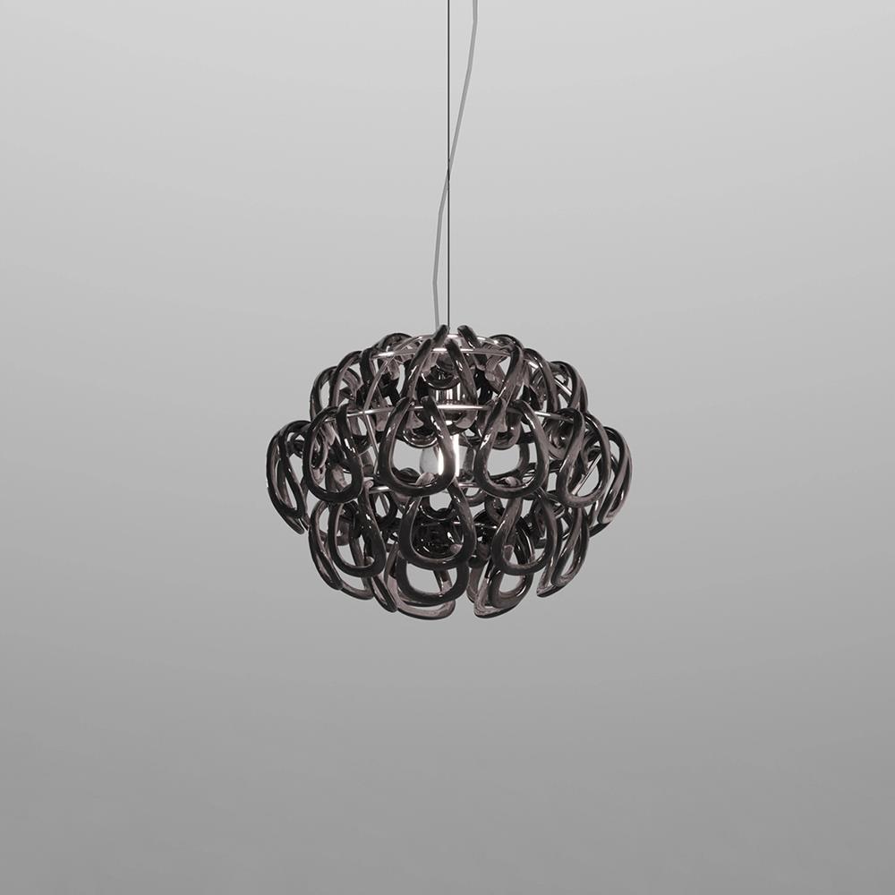 Vistosi Minigiogali Pendant 35 Black Designer Pendant Lighting