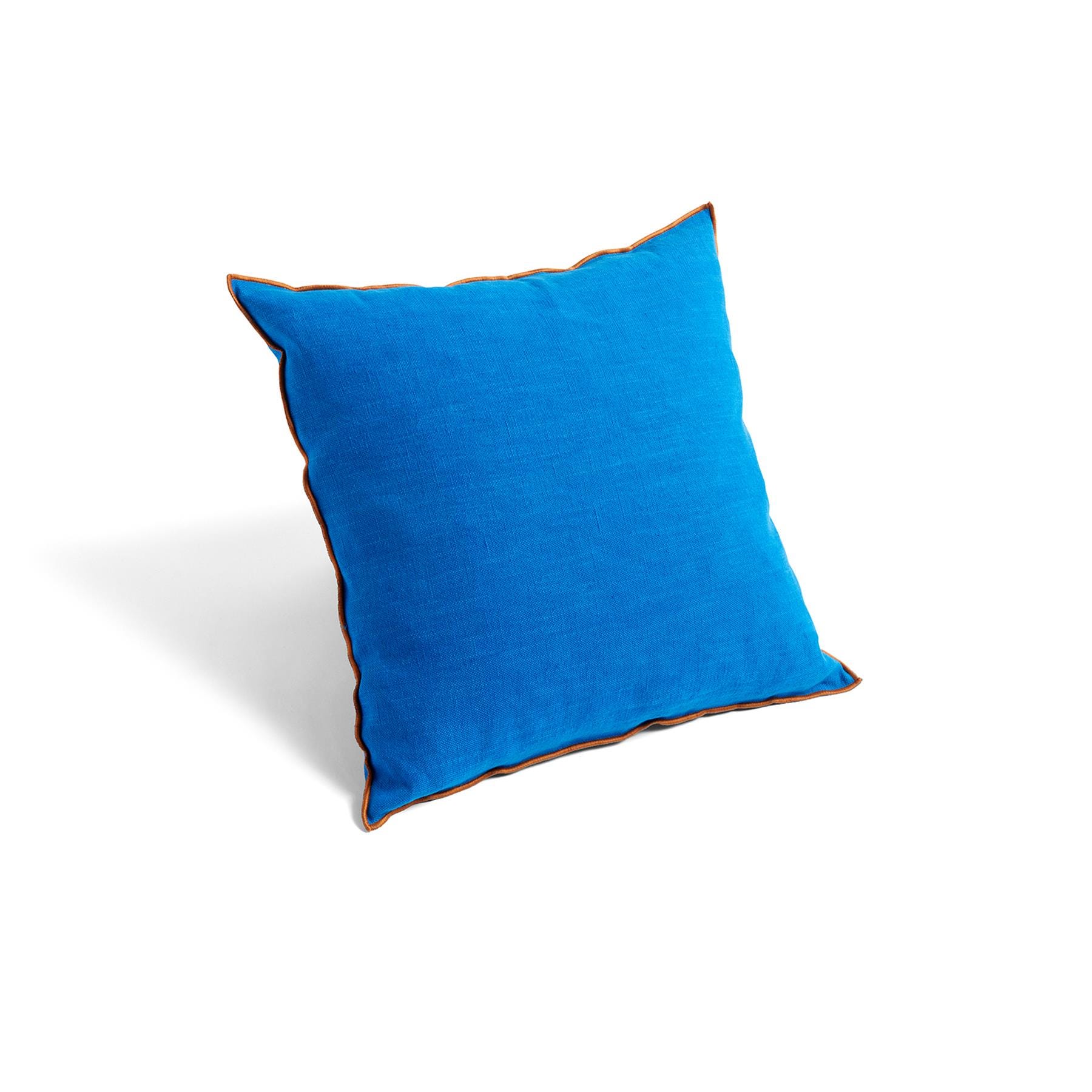 Hay Outline Cushion Vivid Blue Linen And Cotton