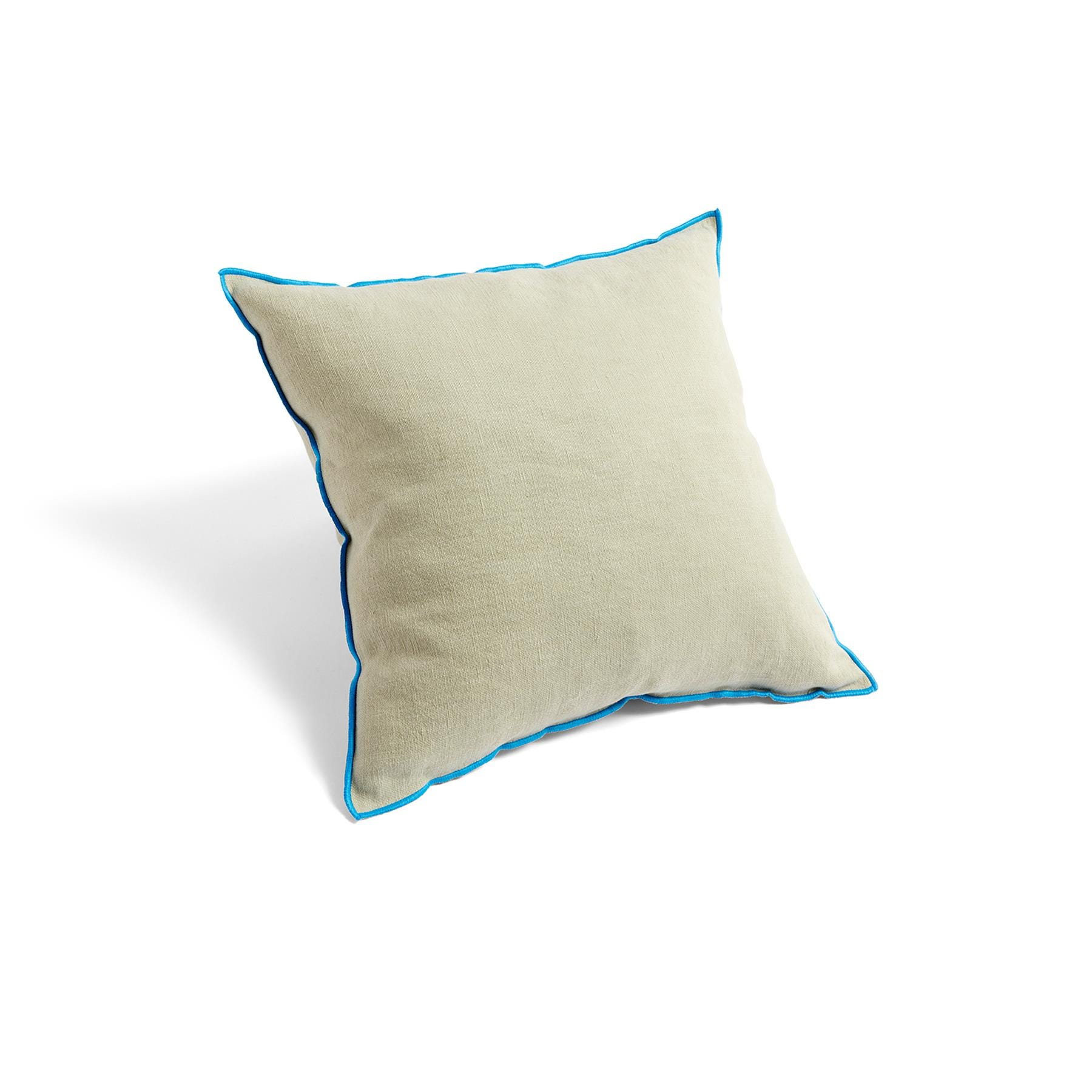 Hay Outline Cushion Grey Blue Linen And Cotton
