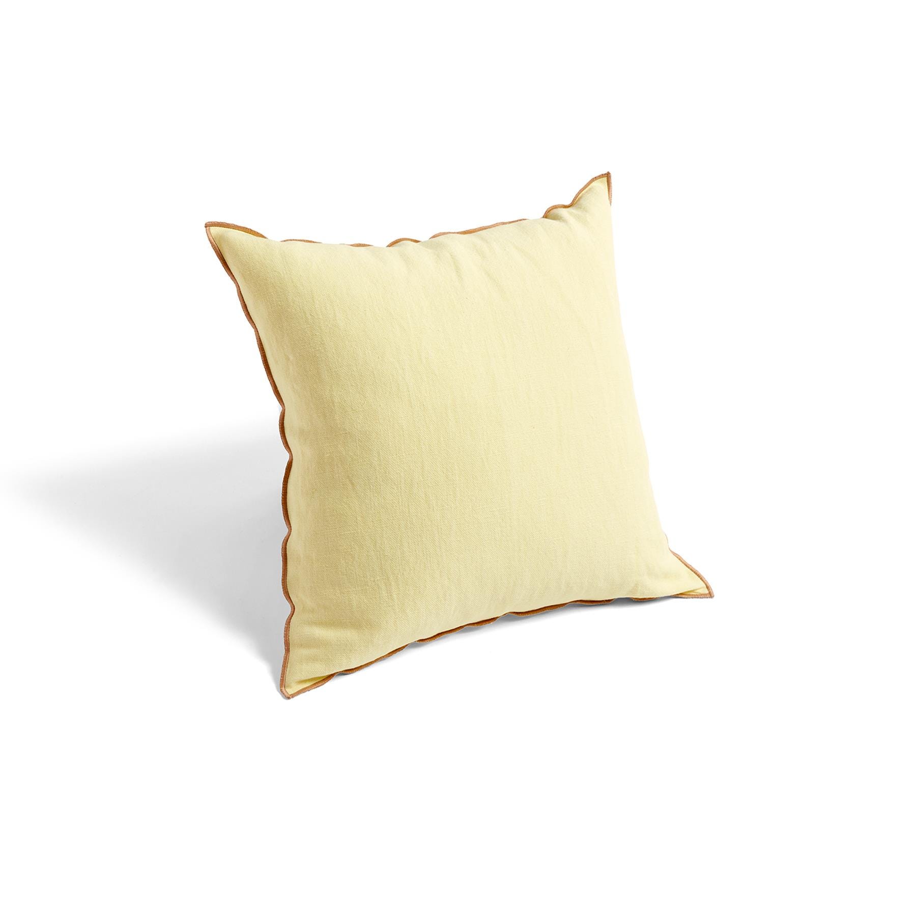 Hay Outline Cushion Lemon Sorbet Linen And Cotton Yellow