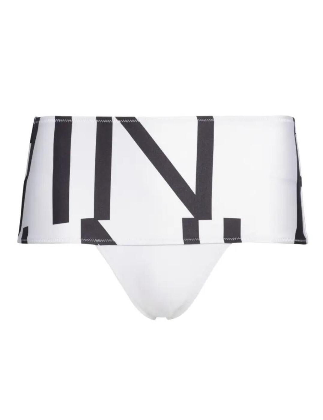 The Core Abstract swimwear collection combines the Calvin Klein iconic logo into statement geometric prints for a subtle designer look. These bikini briefs have a high rise shape that flattens the tummy and cinches the waist for a flattering and curve-enhancing design. Made from a premium fast-drying fabric, these briefs are perfect for all-day wear. Matching swimwear is available from the Core Abstract range by Calvin Klein for a bold coordinated look.  Calvin Klein branded abstract print Flattering high-waisted design Quick-drying swimwear fabric Cheeky moderate rear coverage Composition: 76% Polyamide &pipe; 24% Elastane Listed in UK sizes  50117-90665-1200276 KW0KW00666 Bikini Bottoms
