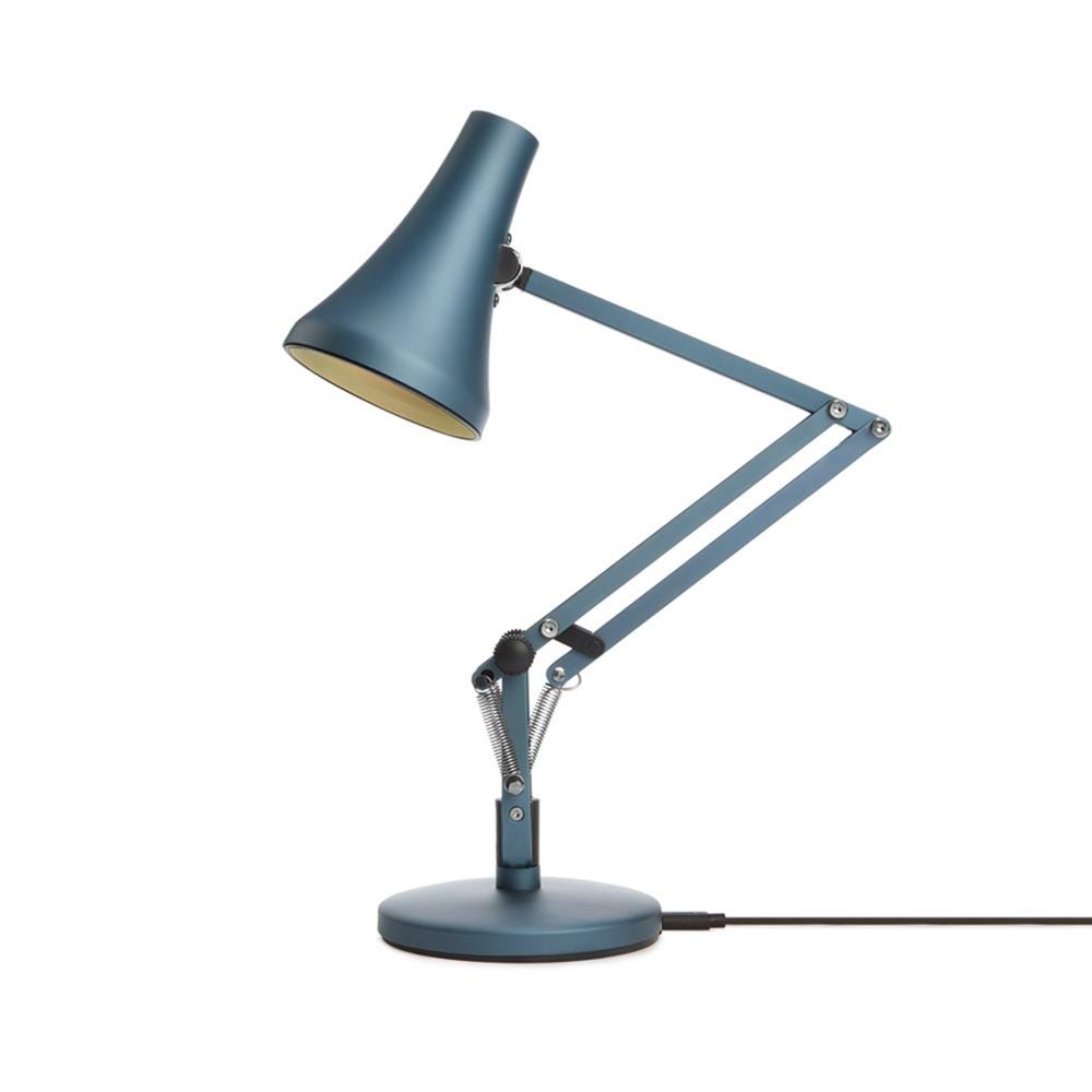 Anglepoise Type 90 Mini Desk Light Steel Blue Grey