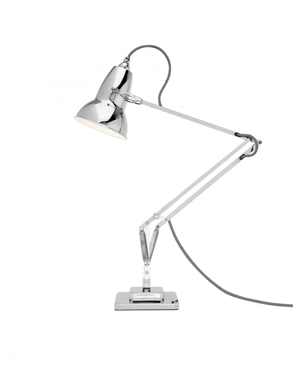 Anglepoise Original 1227 Desk Lamp Bright Chrome Weighted Base