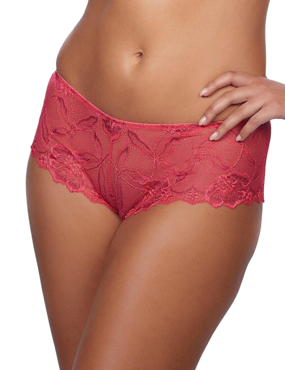 Enjoy a lacy update to your lingerie drawer with After Eden. Their Anna collection features beautiful floral lace pieces, flattering the figure perfectly. The lace brief provides moderate to cheeky rear coverage in a semi-sheer finish. Complete the loom with matching coordinates.  Lace details Hipster style brief Moderate rear coverage Semi-sheer Cotton gusset Bow detail Composition:- 85% Polyamide &pipe; 15% Elastane Listed in UK sizes  47541-86712-1150834 33.7166 Hipster brief
