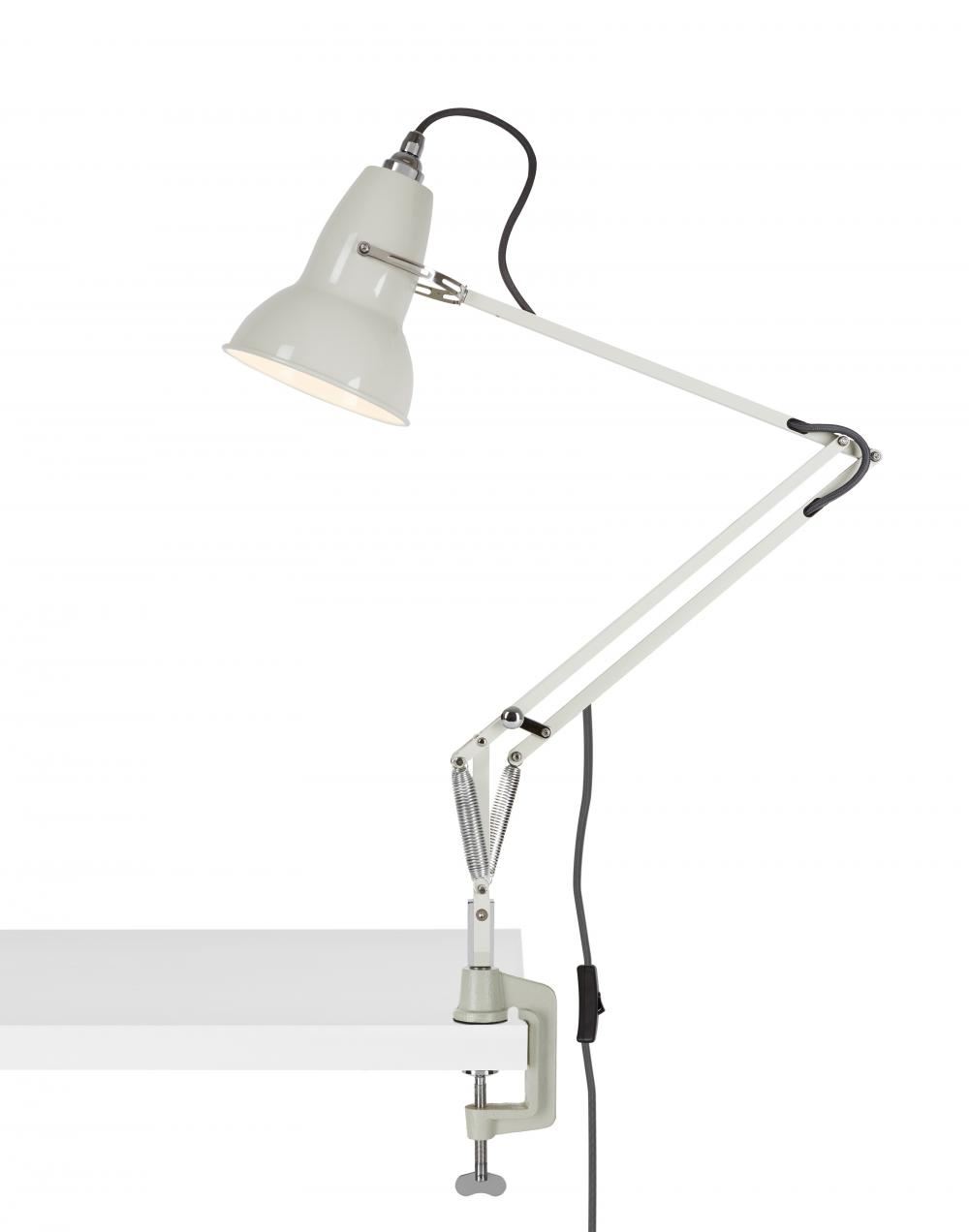 Anglepoise Original 1227 Desk Lamp Linen White Desk Clamp