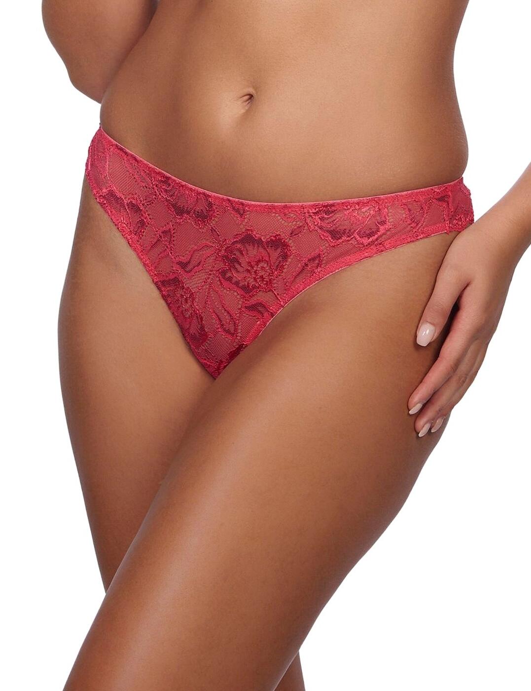 Update your lingerie drawer with lacy underwear from After Eden. Their Anna collection features elegant floral lace and provides minimal rear coverage. Semi-sheer finish allows a peek at whats underneath. Be sure to complete the look with matching coordinates.  Lace details Hipster style brief Moderate rear coverage Semi-sheer Cotton gusset Bow detail Composition:- 85% Polyamide &pipe; 15% Elastane Listed in UK sizes  47543-86713 1035 8166  Thong