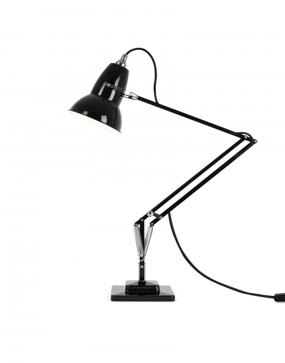 Anglepoise Original 1227 Desk Lamp Jet Black Weighted Base