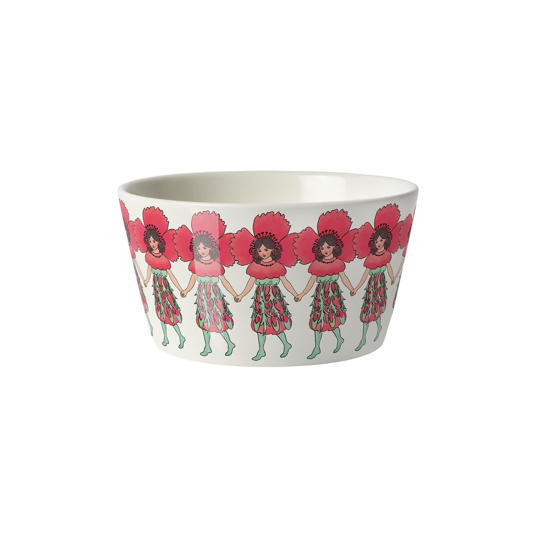 Design House Stockholm Elsa Beskow Bowl Poppy New Bone China White