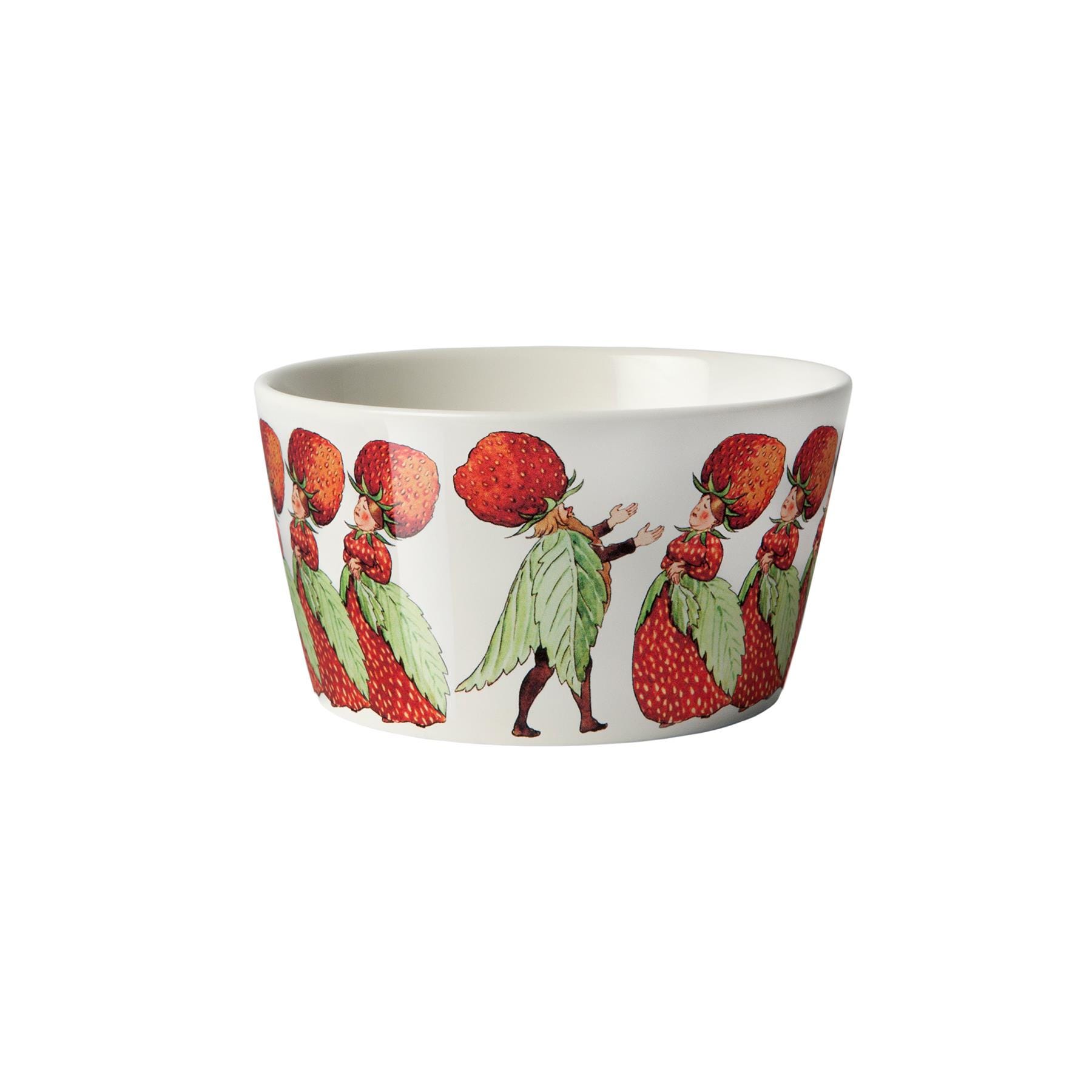 Design House Stockholm Elsa Beskow Bowl The Strawberry Family New Bone China White