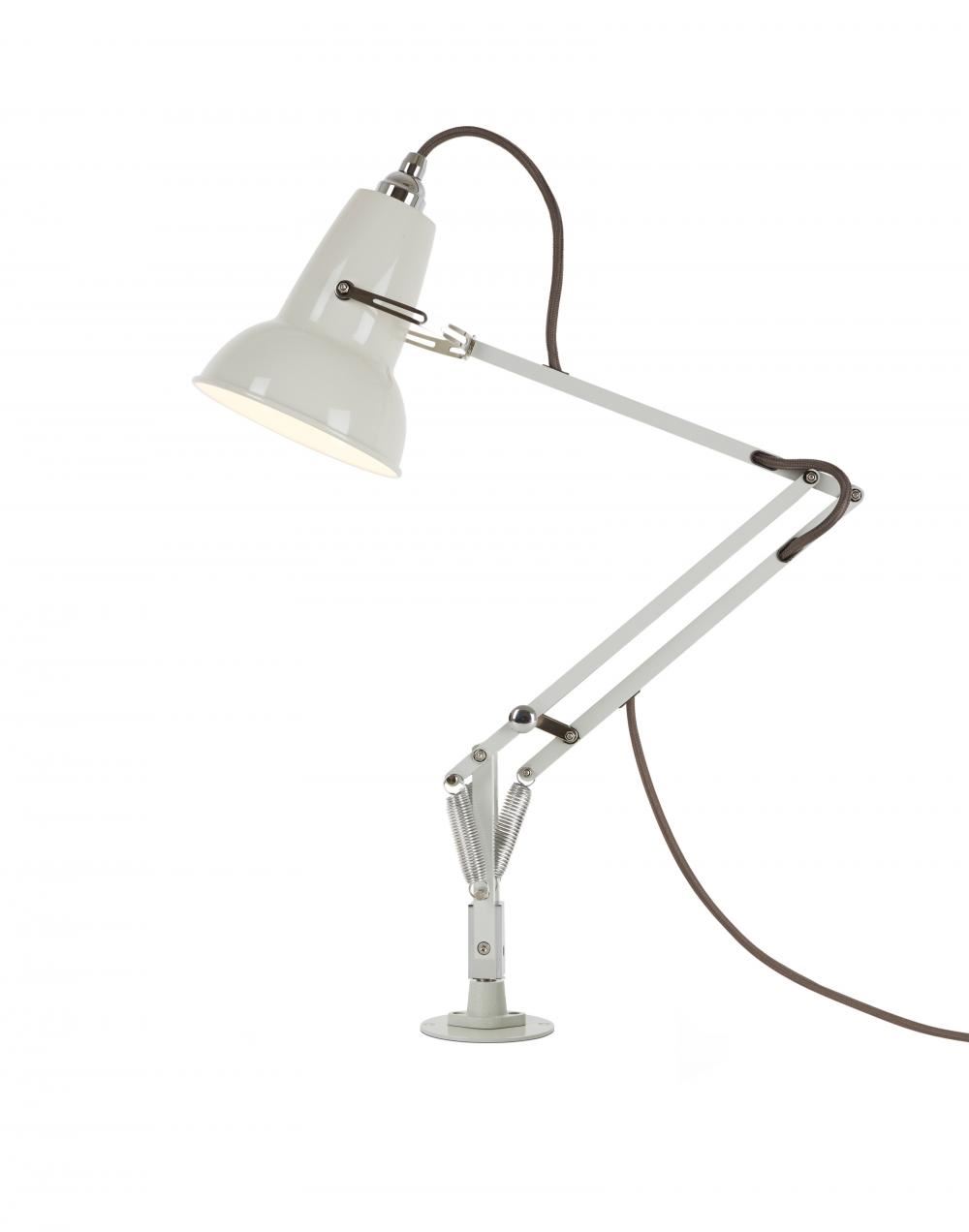 Anglepoise Original 1227 Mini Desk Lamp Linen White Desk Insert