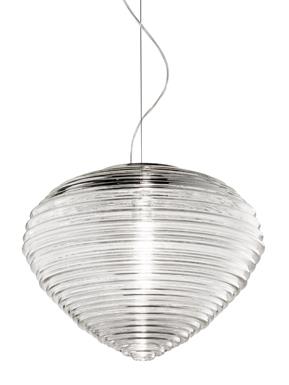 Vistosi Outlet Spirit Pendant 37 Single Crystal Clear Designer Pendant Lighting