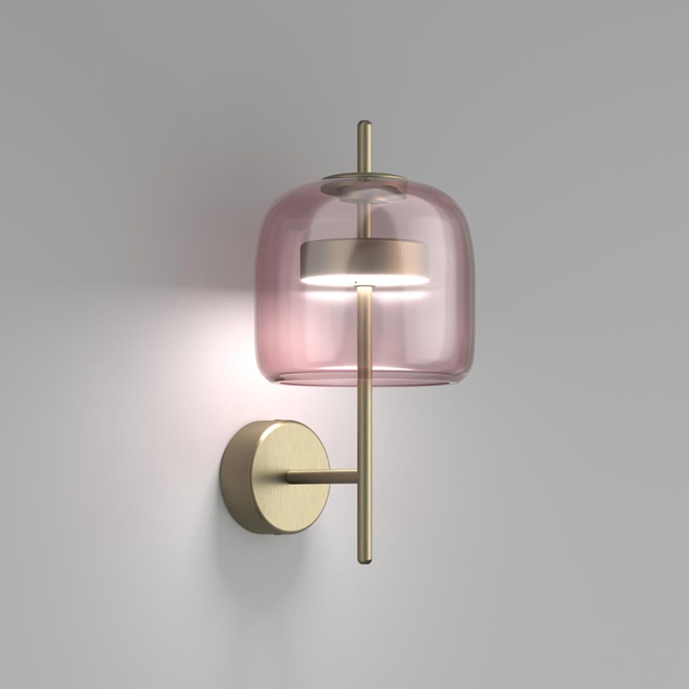 Jube Wall Light Light Amethyst Matt Gold