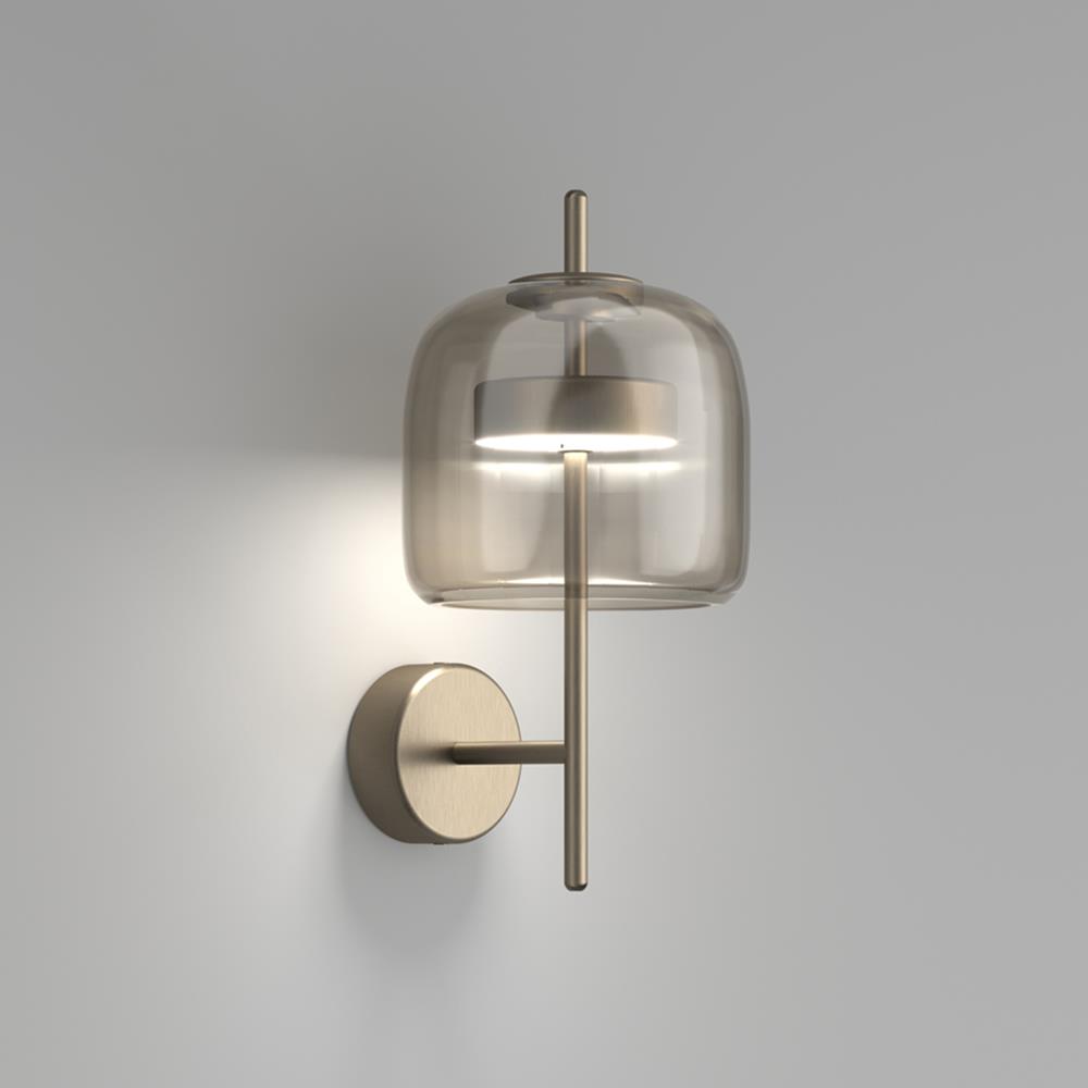 Jube Wall Light Smokey Matt Steel