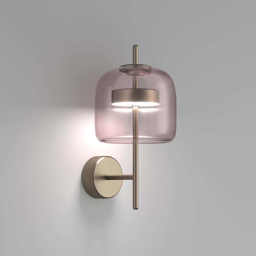 Jube Wall Light Light Amethyst Matt Steel