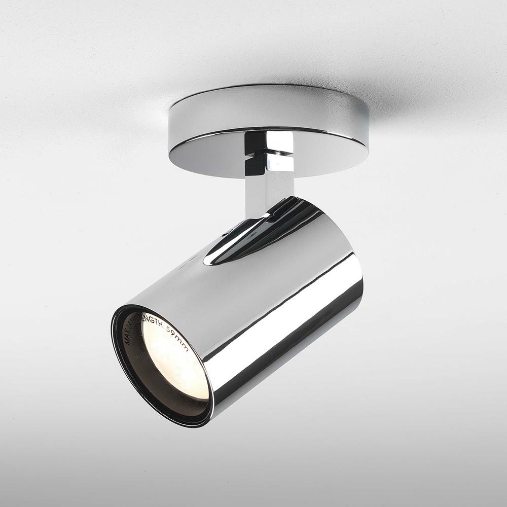 Aqua Single Wall Ceiling Spot Light Chrome