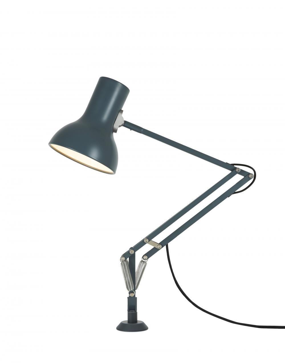 Anglepoise Type 75 Mini Desk Lamp Slate Grey Desk Insert