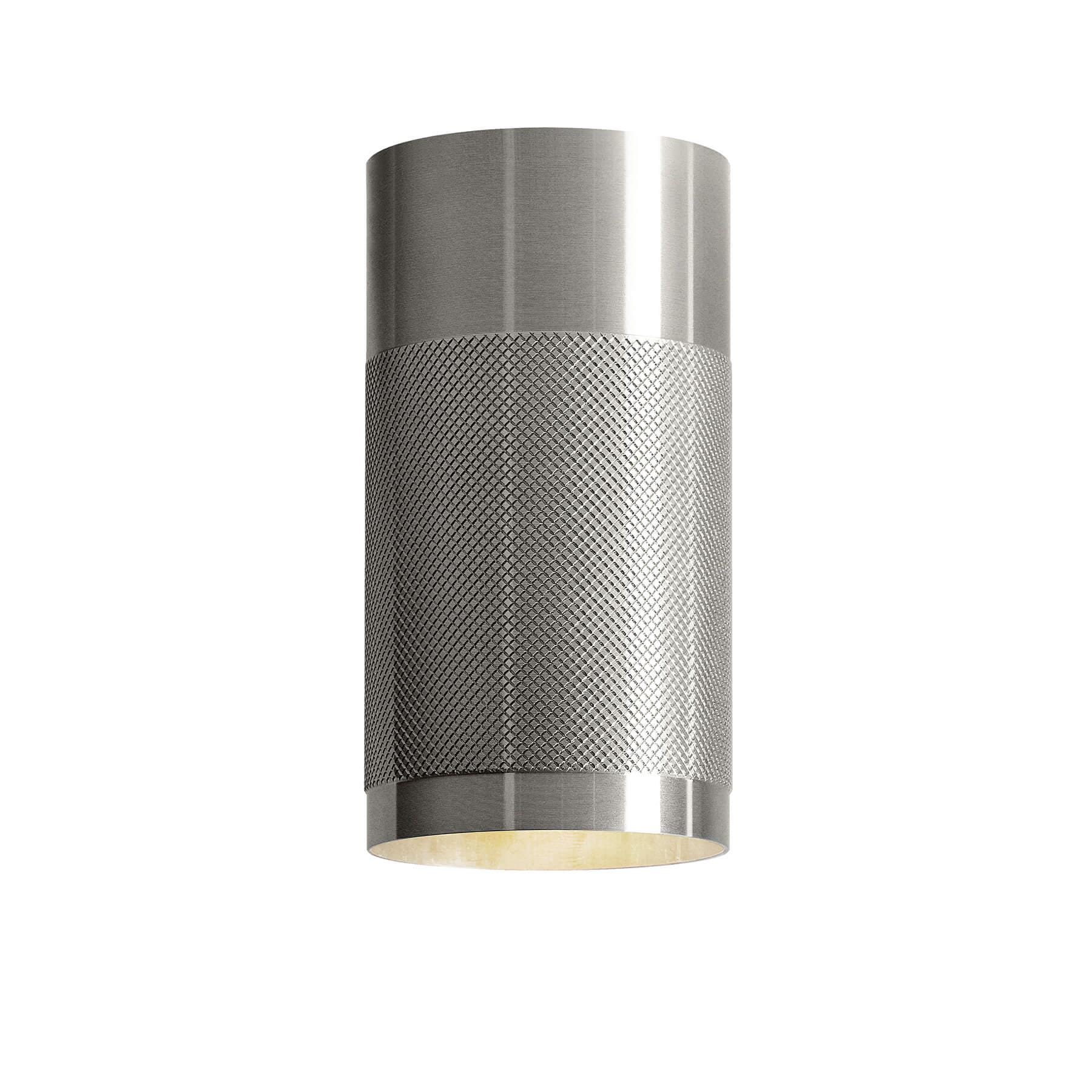 Thorup Copenhagen Patrone Surface Ceiling Light Nickel Plated Brass Silver