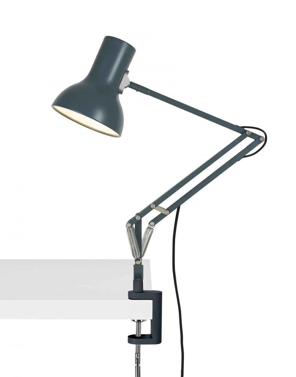 Anglepoise Type 75 Mini Desk Lamp Slate Grey Desk Clamp