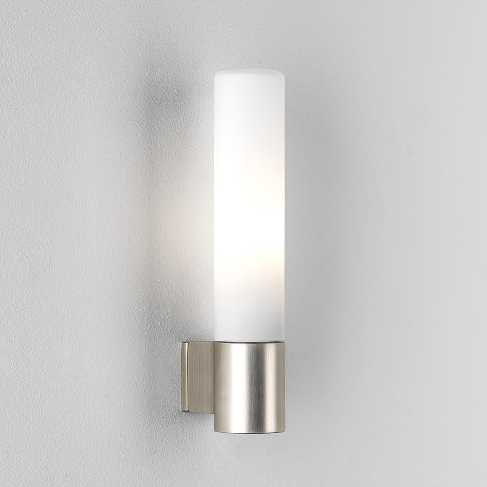 Bari Bathroom Wall Light Ip44 Rated Matt Nickel