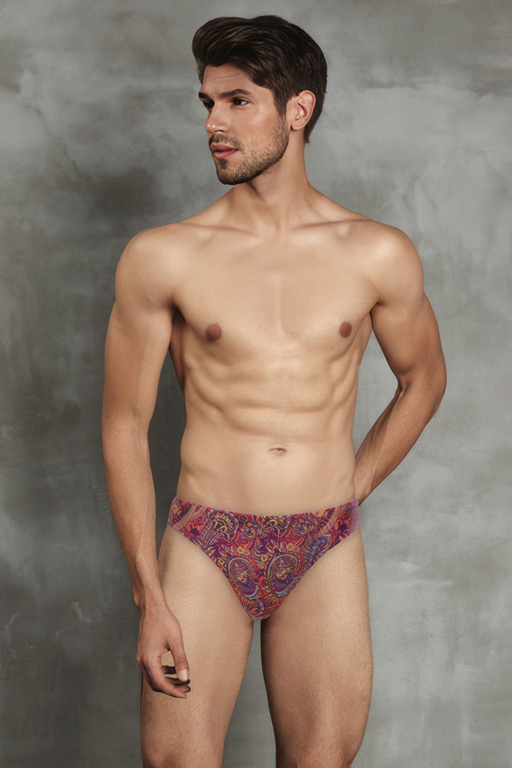 Doreanse 1007 Imprimé Brief men’s underwear bikini slips are a gift for paisley lovers. Shop luxury cotton modal male minis – great prices and quality