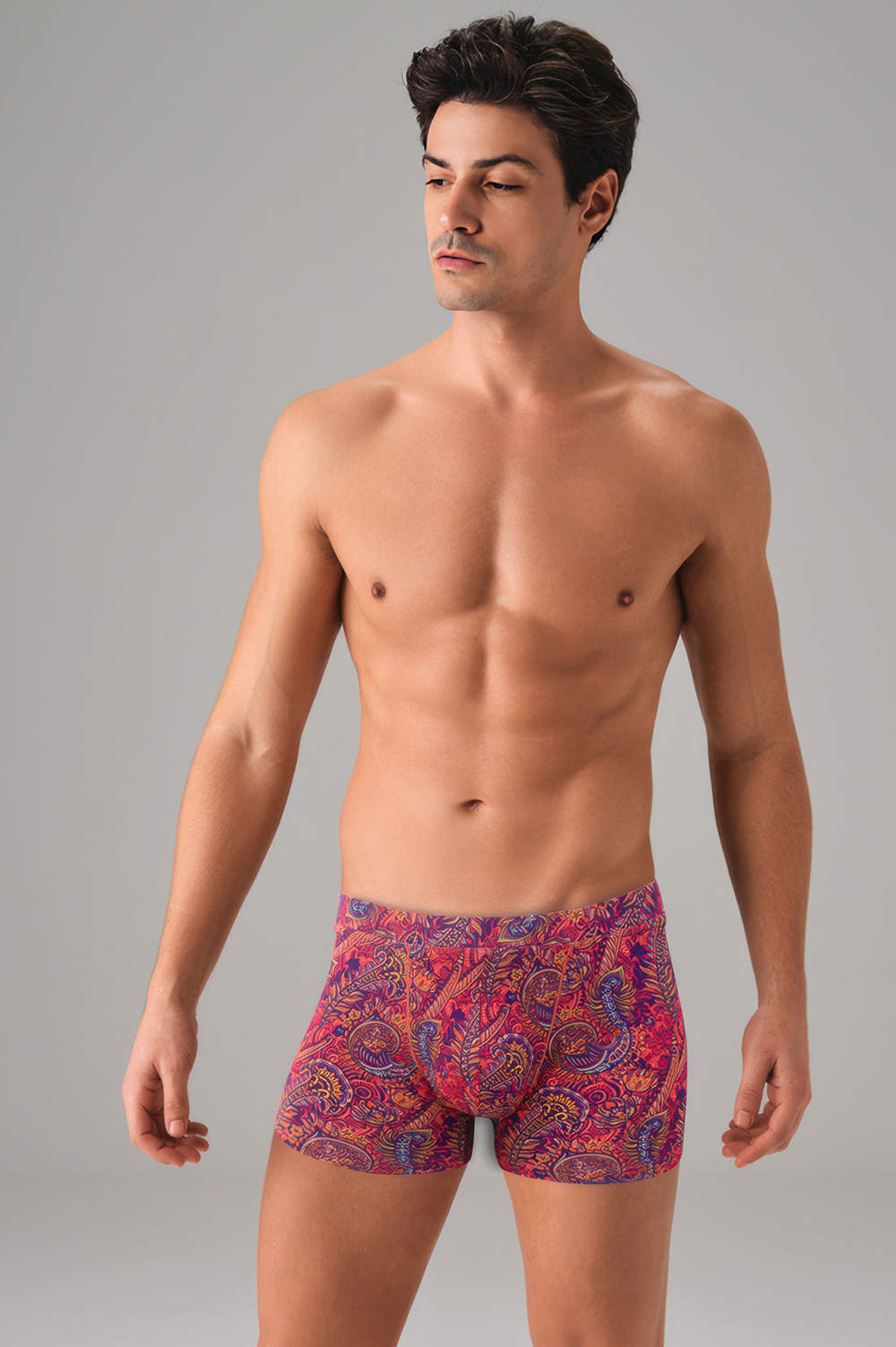 Doreanse 1721 Imprimé Boxer Brief men’s underwear - pure luxury in paisley. Shop cotton modal male trunk maxi short - lined pouch no seams. Buy online