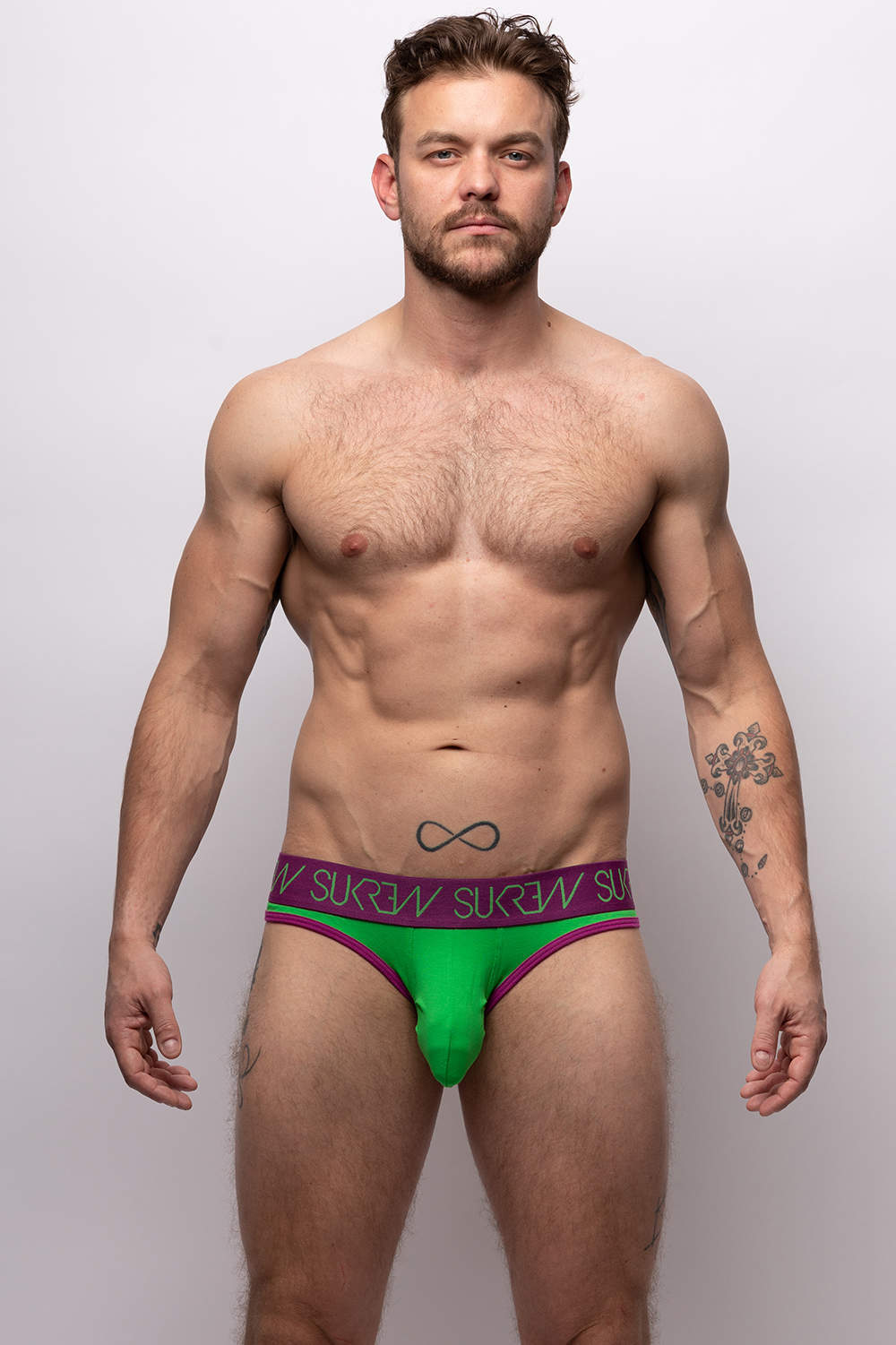 Buy Sukrew Wicked Classic Brief men's underwear – enhancing large pouch male mini slips. Shop richly coloured cotton gents' undies – ship worldwide