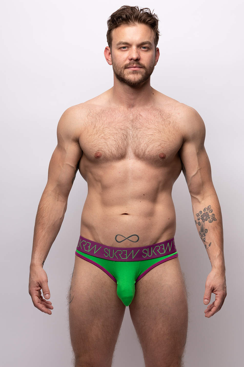 Sukrew Wicked V Brief men's pouch underwear lives up to the name. Shop sexy backless male bikini slips with extra space up front. Buy enhancing undies
